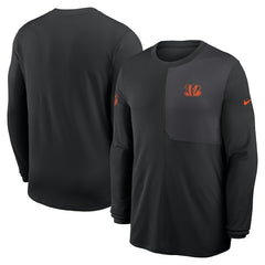 Cincinnati Bengals Sideline Coach UV Dri-FIT Long Sleeve Shirt - Black | Nike cheap