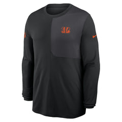 Cincinnati Bengals Sideline Coach UV Dri-FIT Long Sleeve Shirt - Black | Nike cheap