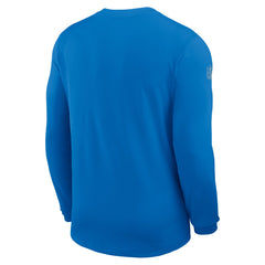 Detroit Lions Sideline Coach UV Dri-FIT Long Sleeve Shirt - Blue | Nike for sale