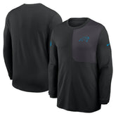 Carolina Panthers Sideline Coach UV Dri-FIT Long Sleeve Shirt - Black | Nike on sale