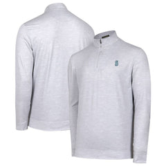 Seattle Mariners Sublime Tri-Blend Quarter-Zip Jacket - Gray