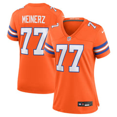 Quinn Meinerz Denver Broncos Women's Mile High Collection 1977 Throwback Player Game Jersey - Orange | Nike sale