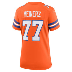 Quinn Meinerz Denver Broncos Women's Mile High Collection 1977 Throwback Player Game Jersey - Orange | Nike sale