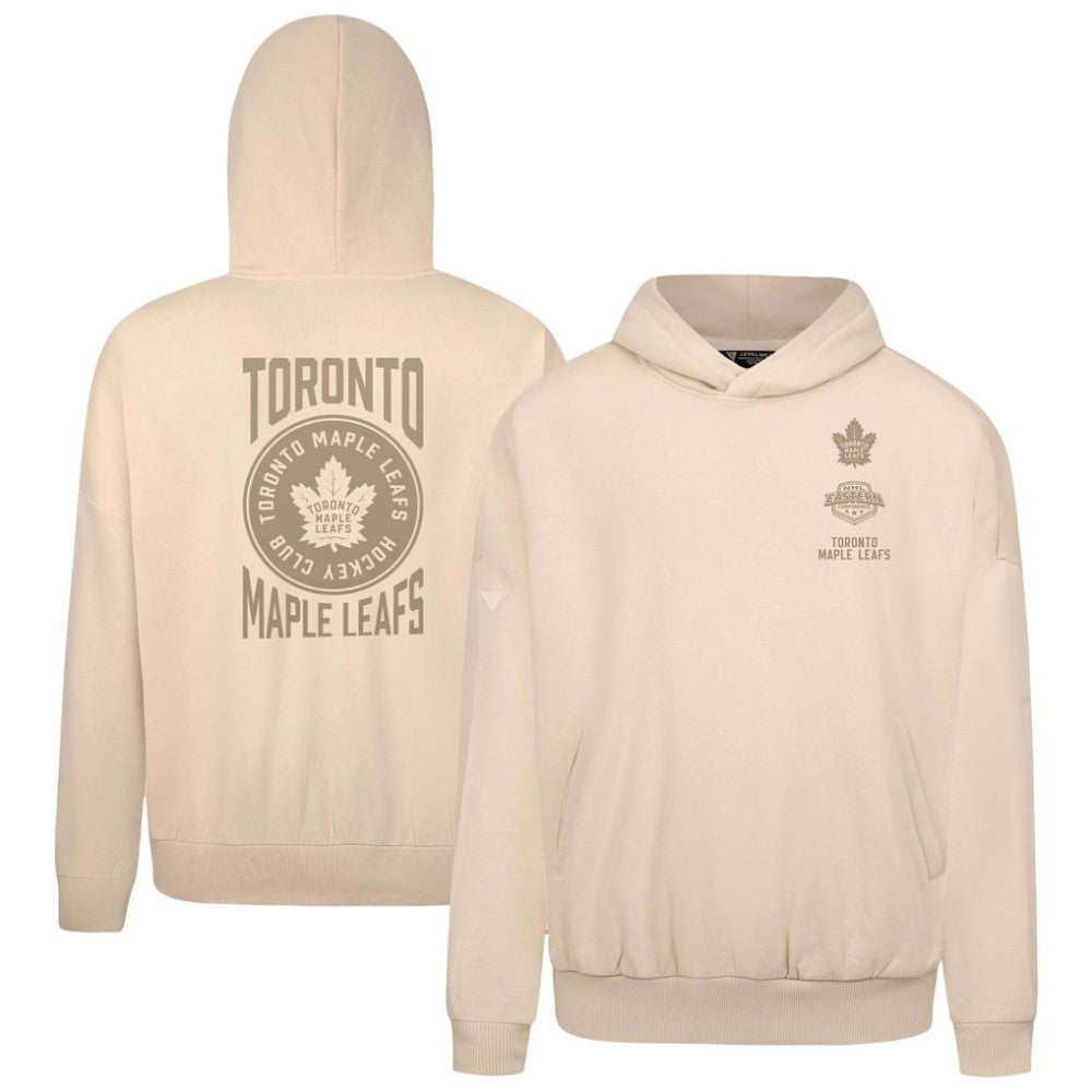 Toronto Maple Leafs Levelwear Contact Stamp Pullover Hoodie Cream