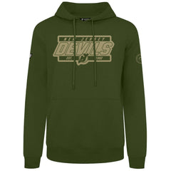 New Jersey Devils Levelwear Podium Pullover Hoodie Olive
