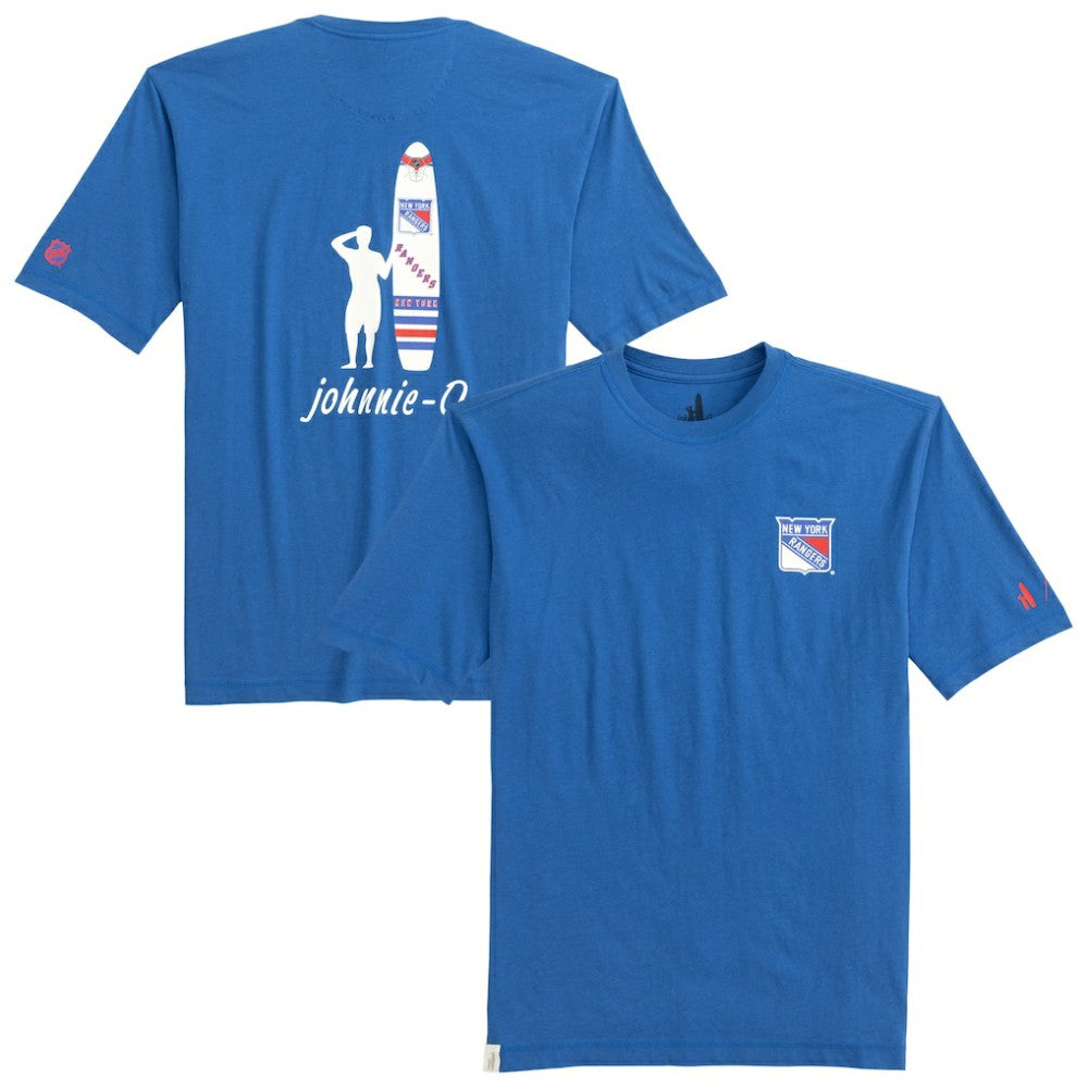 New York Rangers johnnie-O Heathered Spencer T-Shirt Blue