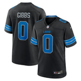 Jahmyr Gibbs Detroit Lions 2nd Alternate Game Player Jersey - Black | Nike on sale
