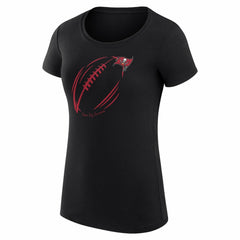 Tampa Bay Buccaneers G-III 4Her by Carl Banks Women's Super-Slim Fit Lightweight Subtle Football T-Shirt - Black for sale