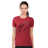 Houston Texans G-III 4Her by Carl Banks Women's Super-Slim Fit Lightweight Subtle Football T-Shirt - Red sale