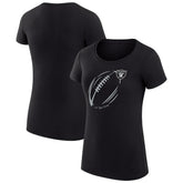 Las Vegas Raiders G-III 4Her by Carl Banks Women's Super-Slim Fit Lightweight Subtle Football T-Shirt - Black discount