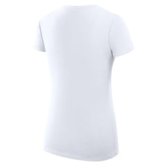 Minnesota Vikings G-III 4Her by Carl Banks Women's Super-Slim Fit Lightweight Subtle Football V-Neck T-Shirt - White for sale