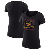 Washington Commanders G-III 4Her by Carl Banks Women's Super-Slim Fit Lightweight Collage Team T-Shirt - Black discount