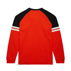Philadelphia Flyers Mitchell & Ness Thermal Henley Long Sleeve T-Shirt Orange