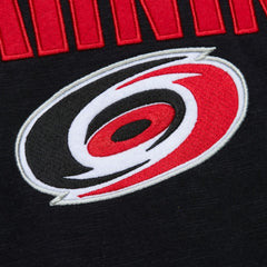 Carolina Hurricanes Mitchell & Ness Legendary Slub Raglan Long Sleeve T-Shirt Black/Red