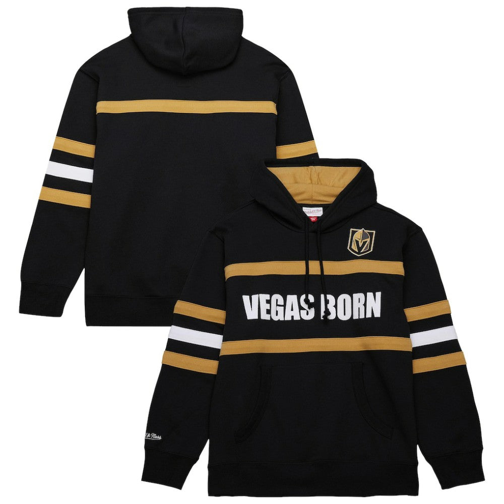 Vegas Golden Knights Mitchell & Ness Head Coach Slogan Pullover Hoodie Black
