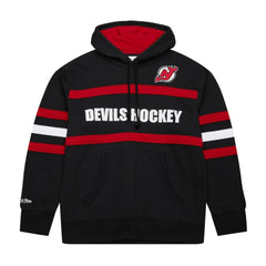 New Jersey Devils Mitchell & Ness Head Coach Slogan Pullover Hoodie Black