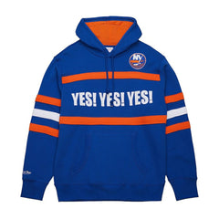 New York Islanders Mitchell & Ness Head Coach Slogan Pullover Hoodie Royal