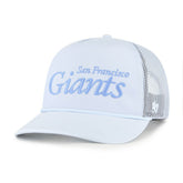 San Francisco Giants Foundation Script Hitch Adjustable Trucker Hat - Light Blue | 47 brand