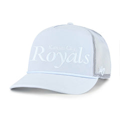 Kansas City Royals Foundation Script Hitch Adjustable Trucker Hat - Light Blue | 47 brand