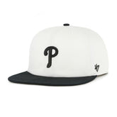 Philadelphia Phillies Foundation Captain Snapback Hat - White/Black | 47 brand