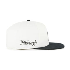 Pittsburgh Pirates Foundation Captain Snapback Hat - White/Black | 47 brand