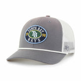 Tampa Bay Rays Tide Sweep Rope Trucker Adjustable Hat - Gray/White | 47 brand