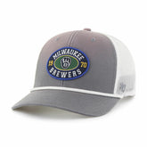 Milwaukee Brewers Tide Sweep Rope Trucker Adjustable Hat - Gray/White | 47 brand