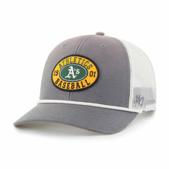 Athletics Tide Sweep Rope Trucker Adjustable Hat - Gray/White | 47 brand