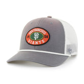 San Francisco Giants Tide Sweep Rope Trucker Adjustable Hat - Gray/White | 47 brand