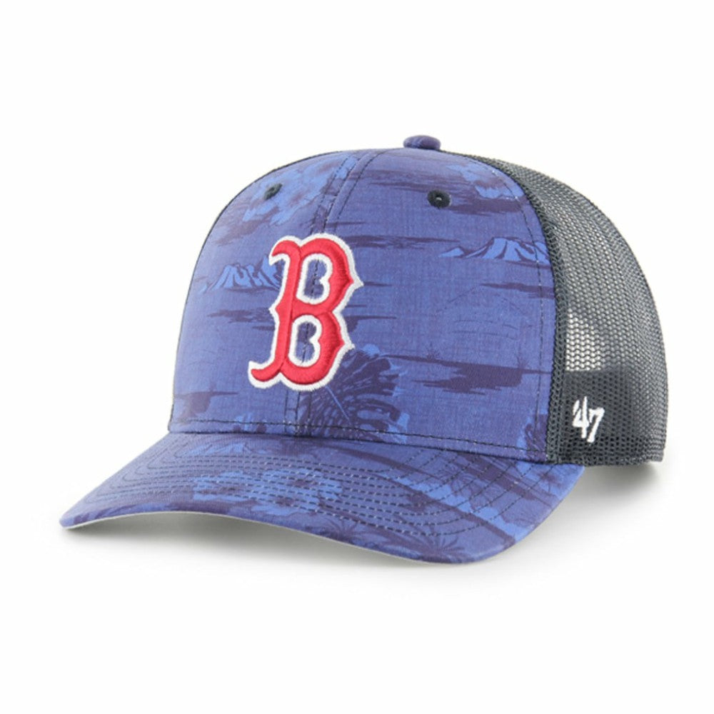 Boston Red Sox Fiji Trucker Adjustable Hat - Blue | 47 brand