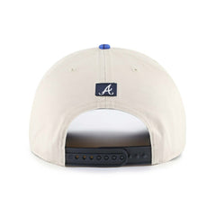 Atlanta Braves Fiji Rope Hitch Adjustable Hat - Cream/Navy | 47 brand