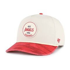 Los Angeles Angels Fiji Rope Hitch Adjustable Hat - Cream/Red | 47 brand