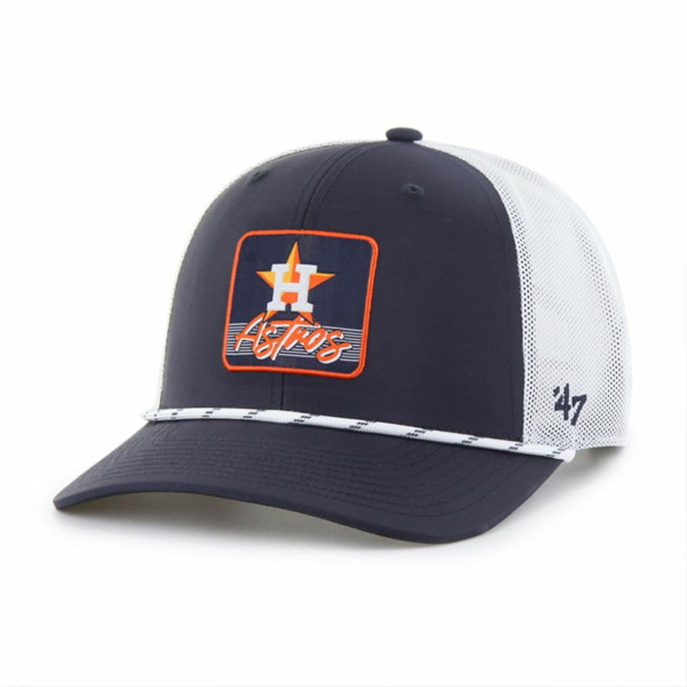 Houston Astros Scratch Adjustable Trucker Hat - Navy/White | 47 brand