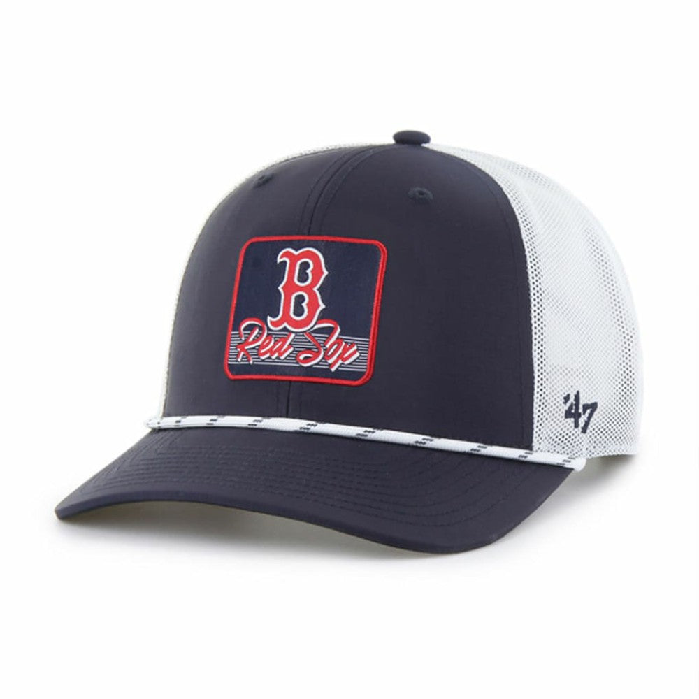 Boston Red Sox Scratch Adjustable Trucker Hat - Navy/White | 47 brand