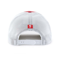 Philadelphia Phillies Scratch Adjustable Trucker Hat - Red/White | 47 brand