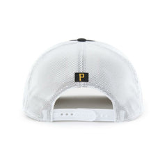 Pittsburgh Pirates Scratch Adjustable Trucker Hat - Black/White | 47 brand