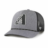 Arizona Diamondbacks Carbon Rope Trucker Adjustable Hat - Charcoal | 47 brand