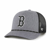 Boston Red Sox Carbon Rope Trucker Adjustable Hat - Charcoal | 47 brand