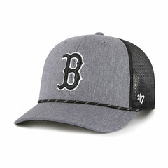 Boston Red Sox Carbon Rope Trucker Adjustable Hat - Charcoal | 47 brand