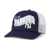 New York Yankees Meander Foam Trucker Snapback Hat - Navy | 47 brand