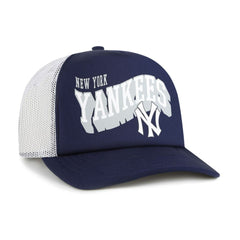 New York Yankees Meander Foam Trucker Snapback Hat - Navy | 47 brand