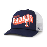 San Diego Padres Meander Foam Trucker Snapback Hat - Navy | 47 brand