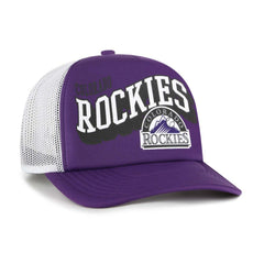 Colorado Rockies Meander Foam Trucker Snapback Hat - Purple | 47 brand