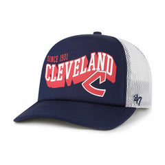 Cleveland Guardians Meander Foam Trucker Snapback Hat - Navy | 47 brand