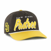 San Diego Padres Dropshadow Rope Hitch Adjustable Hat - Brown | 47 brand