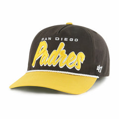 San Diego Padres Dropshadow Rope Hitch Adjustable Hat - Brown | 47 brand