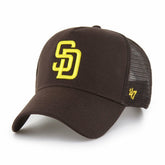 San Diego Padres Ballpark Offside Adjustable Trucker Hat - Brown | 47 brand