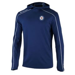 Winnipeg Jets Columbia Shotgun Omni-Wick Pullover Hoodie Navy