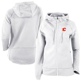 Calgary Flames Columbia Omni-Wick Pack It Up Full-Zip Jacket White