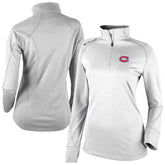 Montreal Canadiens Columbia Women's Omni-Wick Shotgun 2.0 Quarter-Zip Pullover Top White